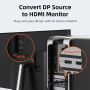 Converter DP to HDMI Female 4K60Hz Gold Plated