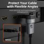 8K HDMI 2.1 Adapter Male to Female 90 Degree 270 Degree Left and Right Angle for TV