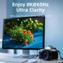 Adapter Micro HDMI Male to HDMI Female Converter Bidirectional 8K 