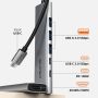 6In1 USB C Hub with HDMI and 100W Power Delivery for Macbook Pro Air