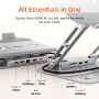 Laptop Stand for Desk With Hub 8In1 Docking Station Holder