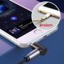  Kabel Aux 3.5mm 90 Degree Right Angle Audio Aux Male to Male