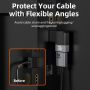 8K HDMI 2.1 Adapter Male to Female 90 Degree 270 Degree Left and Right Angle for TV