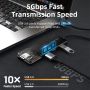 Multiport USB Hub 3.0 High Speed with Power Untuk Windows Mac Linux