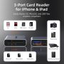 Card Reader 3 in 1 USB A 3.0 USB Type-C SD TF