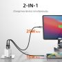 Adaptor Charger GaN 45W USB C and USB A Wall Charger