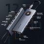12 In 1 USB C Hub with 2 HDMI 1 DisplayPort for Laptop