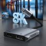 Converter USB C to Dual DisplayPort DP 4K USB PD Premium