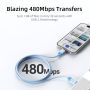 Kabel Data Pengisian cepat USB C to USB C 60W 