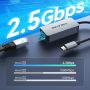 USB 3.1 Type C to RJ45 2.5G Ethernet LAN Adapter