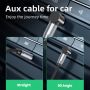  Kabel Aux 3.5mm 90 Degree Right Angle Audio Aux Male to Male
