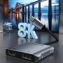 USB C to Dual HDMI Hub 4K 8K PD 100W Converter Premium