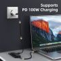 6 In 1 USB Type C Multiport Hub with 4K HDMI 100W Power Delivery