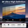 8K HDMI 2.1 Adapter Male to Female 90 Degree 270 Degree Left and Right Angle for TV