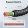Kabel Aux Extension Audio 3.5mm TRRS Male To Female Braided