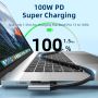 USB C to USB C Cable 20Gbps 100W 4K 90 Degree Right Angle