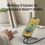 Phone Holder Aluminum Stand Adjustment Foldable Design Elegant