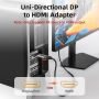Converter DP to HDMI Female 4K30Hz Gold Plated