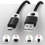 Kabel Data Micro USB 3A 18W Pengisian Cepat Casan Untuk Android