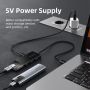 Multiport USB Hub 3.0 High Speed with Power Untuk Windows Mac Linux