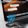 Card Reader 3 in 1 USB A 3.0 USB Type-C SD TF
