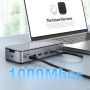 15 In 1 Type-C Docking Station Hub HDMI DP USB 3.0 Ethrnet with Enclosure SSD
