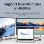 USB C to Dual HDMI DP Hub 4K 8K PD 100W Converter Premium