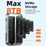 7In1 Magnetic USB-C Hub 10Gbps with SSD Enclosure for iPhone 17 16 15 Pro Max Series