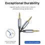  Kabel Aux 3.5mm 90 Degree Right Angle Audio Aux Male to Male