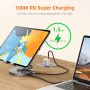 8 In 1 USB-C Docking Station Hub 4K PD SD TF untuk iPad Pro Air