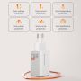 Adaptor GaN USB-C Charger 65W 3Ports Wall Charger for Laptop Phone