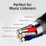 Kabel Aux 3.5mm Audio Male to Male Hi-Fi Stereo Premium