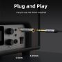 Aux 6.5mm Female to 3.5mm Male Audio Adapter Converter Gold