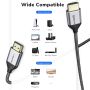 Kabel HDMI 2.1 Male to Male Braided 8K 4K High Speed HDR