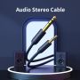 Kabel Aux 3.5mm to 6.5mm Audio Stereo Cable