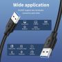 Kabel USB 3.0 Super Speed Data Transfer Male To Male USB Certified