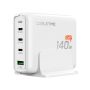 Adaptor Desk Charger 4In1 GaN 140W Charging Station for Laptop Macbook