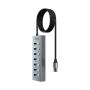 USB Hub 3.0 7In1 Ports with Long Cable Untuk Laptop PC