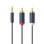 Kabel Aux 3.5mm Male to 2 RCA Male 