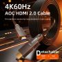 Kabel HDMI Fiber Optic Micro HDMI to HDMI 2.0 Detachable HDMI 10M 15M 20M Active