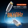 Kabel HDMI Fiber Optic AOC 2.1 8K60Hz 4K240Hz HDR Ultra Thin Slim