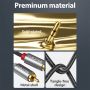 Kabel Aux 3.5mm Male to 2 RCA Male Braided