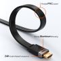 Kabel HDMI 2.0 Flat Male to Male 4K HDR10+ for TV Projector