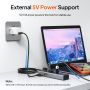 7in1 USB C Hub Multiport Adapter Type C USB A to 4 USB 3.0 + 3 USB-C High Speed 5Gbps Kabel 1M