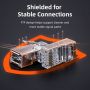 Konektor RJ45 Cat6 FTP Modular Ethernet Gigabit 10 50Pcs 100Pcs