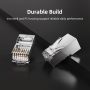 Konektor RJ45 Cat6 FTP Modular Ethernet Gigabit 10 50Pcs 100Pcs