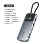 10 In 1 USB C Hub for Dual 4K 60Hz Monitor w/ Multi Screen