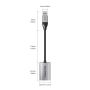 USB A+C External Sound Card Audio Adapter 2in1 Splitter Jack 3.5mm Mic & Headphone Output Aluminium Braided