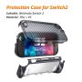 Protection Case for Nintendo Switch 2 Dockable Kickstand TPU PC Hybrid Protective Cover Casing Gaming