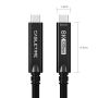 Kabel Data USB Type C Aktif AOC 8K60Hz PD 60W 10Gbps 5M 10M 15M